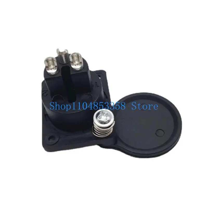 3 Pin Socket Connector Female Plug Socket Replacement Part Mobility Scooter Panel Mount Port Easy Installation