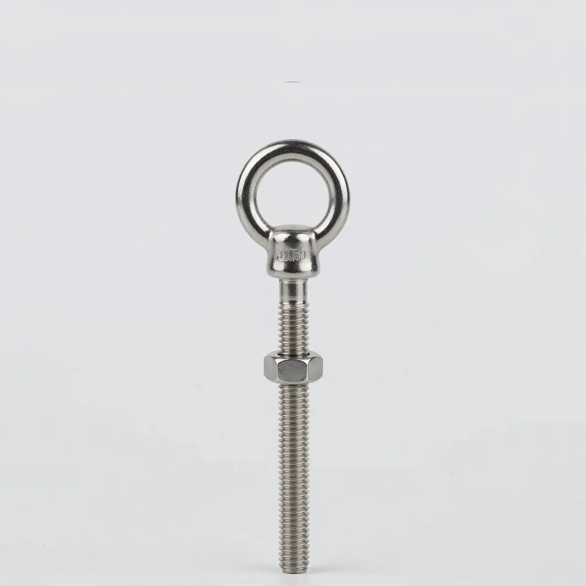 Long Shoulder Eye Bolt M6-M12 with Nut 5Pcs, 316 Stainless Steel Ring Lifting Bolts for Crane Rigging Wire Rope Hanging