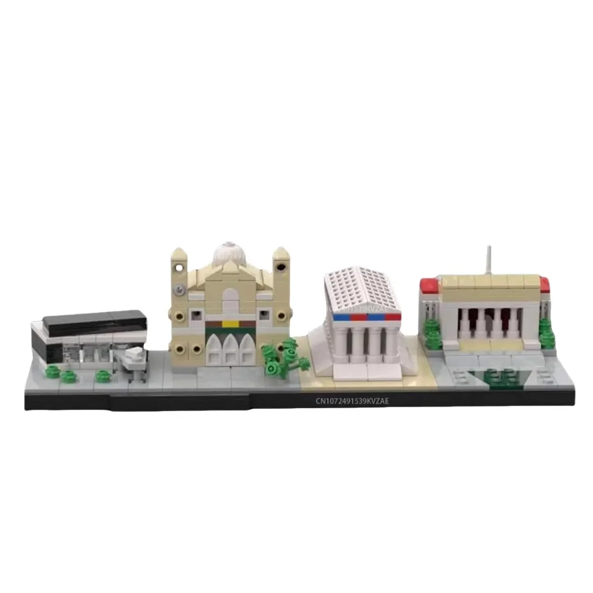 MOC City Skyline Architecture Sets maldive amburgo Cambridge New York Museum cattedrale darmcittà Building Blocks Brick Toy Gift