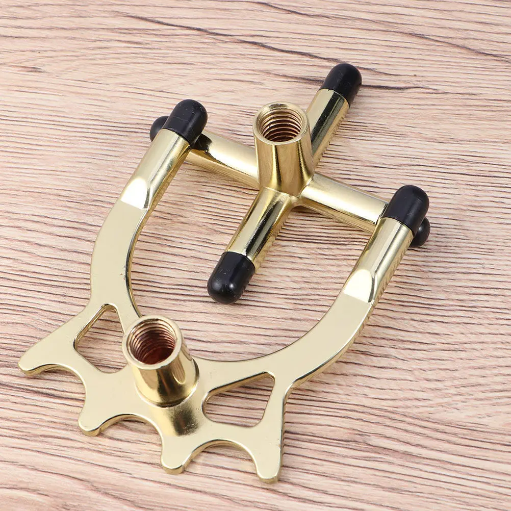 Metal Pool Cue Rest Bridge Head Holder Snooker Rack Stable Structure Portable Design for Perfect Billiards Shot Accuracy