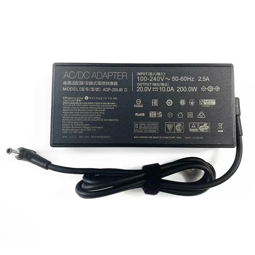 Imagen 2 del producto Cargador adaptador de CA para ordenador portátil, dispositivo de carga de 20V, 10A, 200W para ASUS TUF Gaming A17, FA707RM, FA706QR, F15, FA506QM, FX505GM,Dash FX516PM, FX517ZR, TUF516PE