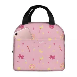 Children's School Magical Girl Pattern Zipper Closure Suitable S-Sailor Moon Bento Box Unisex Lunch Container