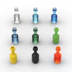 MOC-décennie s de construction de bouteille en verre transparent pour enfants, briques d'assemblage de vin, pièces de bricolage, jouets pour parents, cadeaux pour enfants, ustensiles, 95228, 10 pièces