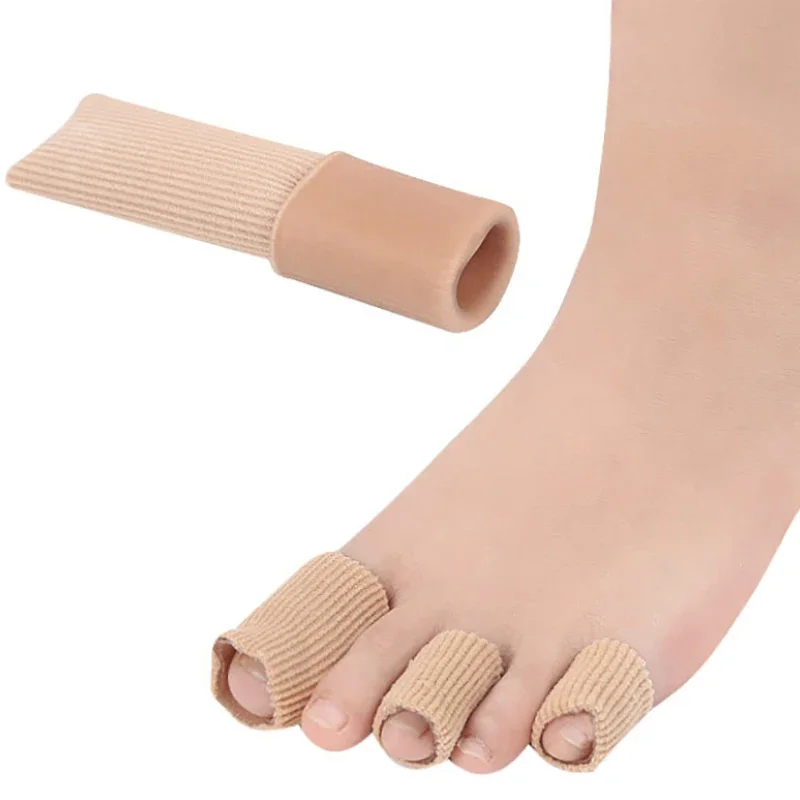 Toe Cushion Fabric Toe Tubes Finger Fabric Protector for Corns Blisters Calluses Hammer Toes and Fingers Protectors Foot Care