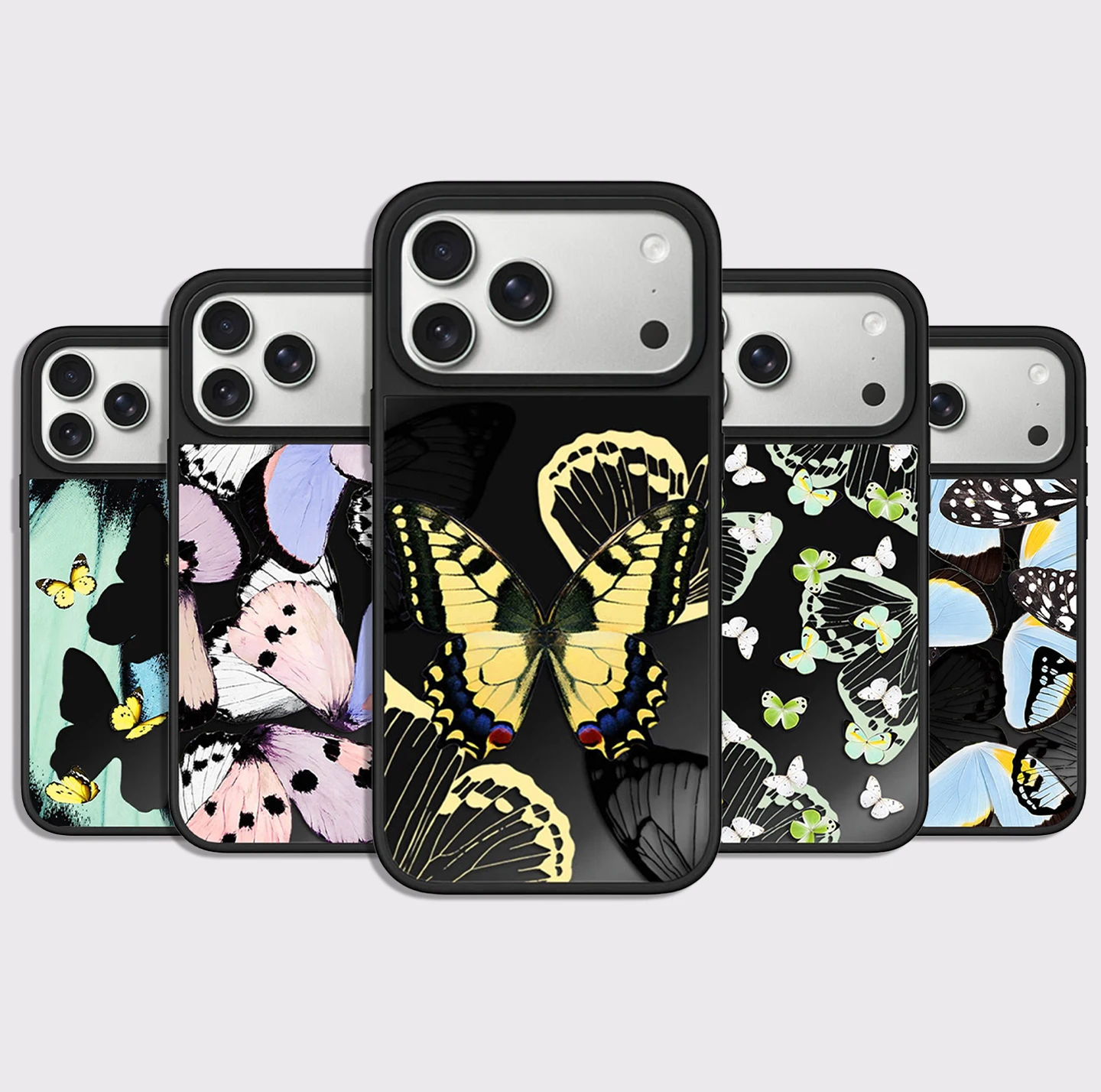 

Multicolor Butterfly Painting Mirror Surface Magnetic Phone Case Cover for IPhone 13 14 15 16 17 Pro Max Case for IPhone 17 Air