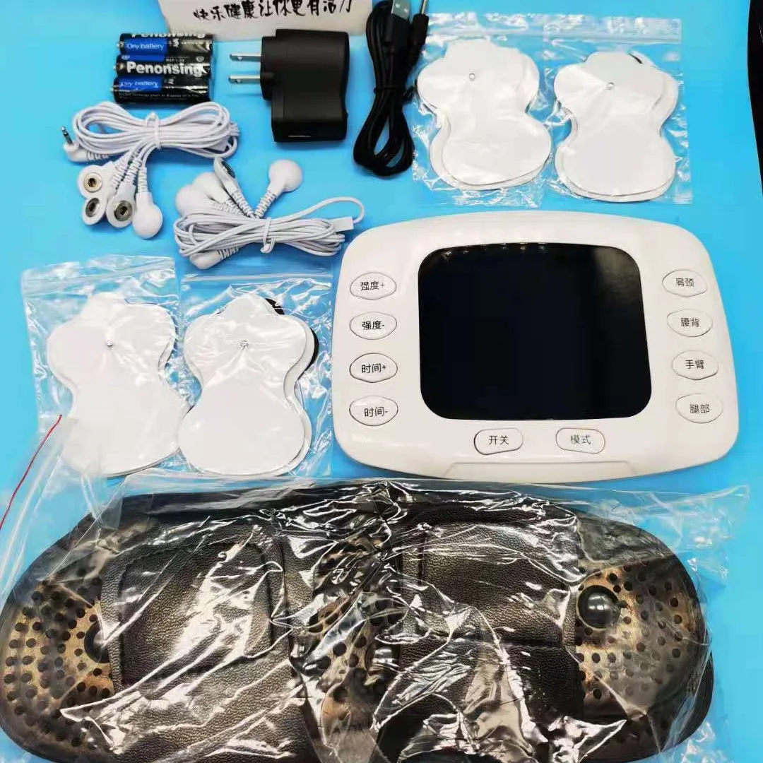 Color screen digital meridian massager dual output meridian therapy instrument multi-function electronic pulse massager view 4