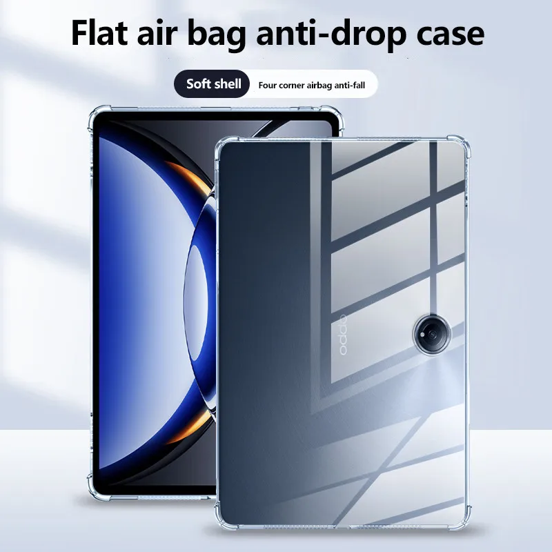 

Transprent TPU Case For OPPO Pad 3 11.61inch 2024 2 Neo 11.4 Air2 Air 10.36 3Pro Four Corner Anti-drop Protective Cover