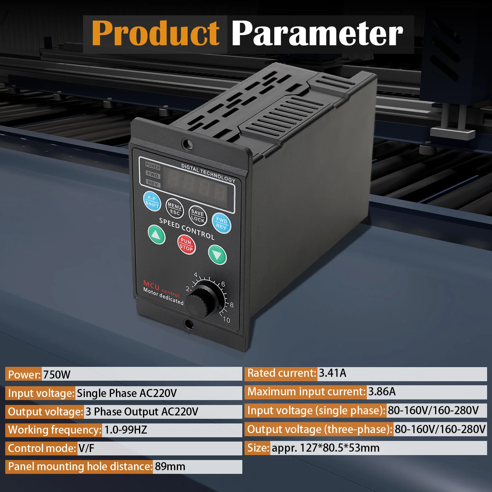 وحدة تحكم في سرعة المحرك بتيار متردد 750 وات، منظم سرعة المحرك الكهربائي للأمام/الخلف، وحدة تحكم محرك متغيرة السرعة #3