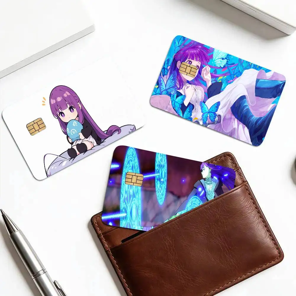 Fern Animation Frieren Beyond Journeys End Art Print Credit Card Skin Waterproof PVC Bank Card Decal