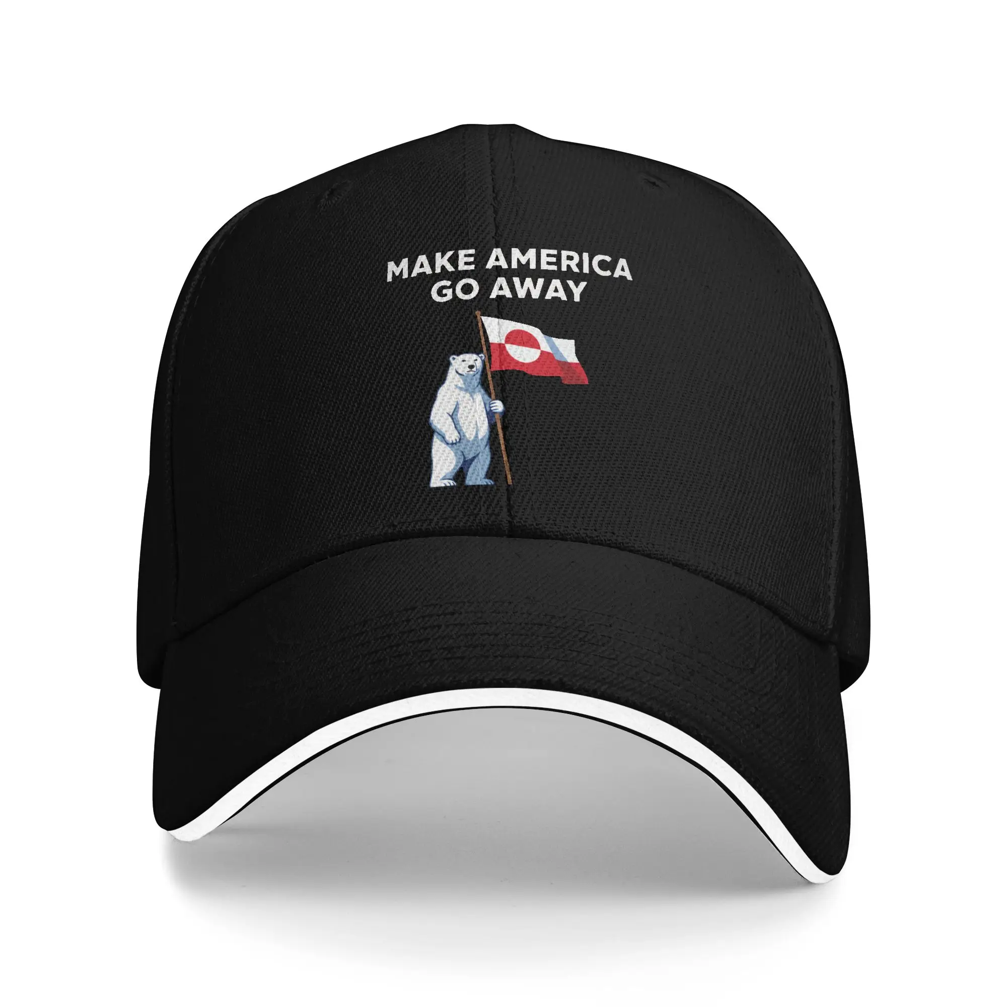 MAGA Make America Go Away  Sandwich Hats Adult ,Fashion Greenland  Hat Racing Cap Adjustable Snapback Caps Baseball Caps Winter