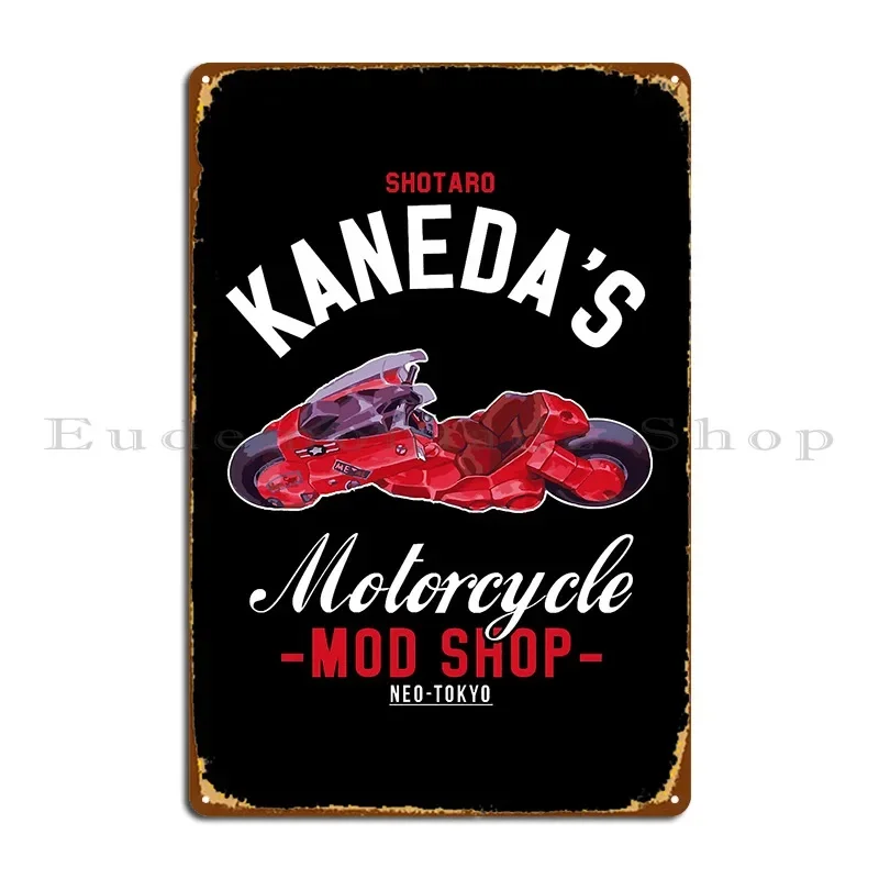 Akira Shotaro Kanedas Motorcycle Shop Metal Signs Create Club Home Club Club Bar Tin Sign Poster