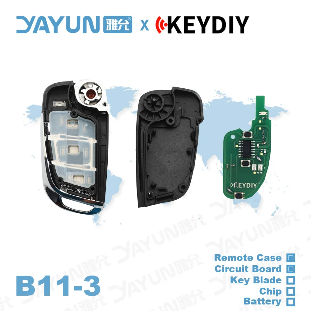 YAYUN KEYDIY KD900 +/URG/X2/MAX/MINI programator seria B pilot B11-3 przyciski uniwersalny kluczyk samochodowy dla Peugeot Citroen DS