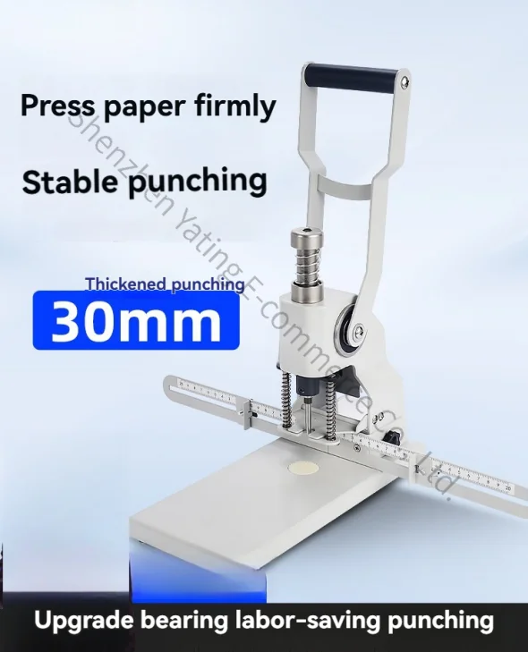 Manual Punching Machine Single Hole Round Hole Tag Pvc A4 Financial Voucher Binding Accounting Bill Small Drilling Paper