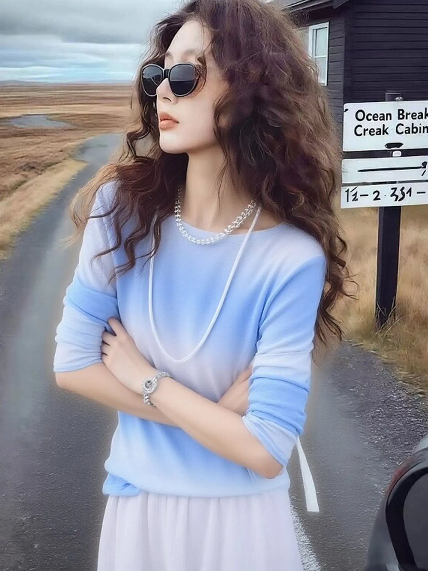 

aduated Color Long Sve Knitted Sweater Casual Versatile Lazy Sle Winter 2025 Women's Faion Commute Warmth Balanced