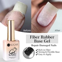 UR SUGAR-Gel Base de fibra de goma, 15ml, mejora de uñas rotas, fibra de vidrio reparada, transparente, construcción rápida, Gel de construcción UV