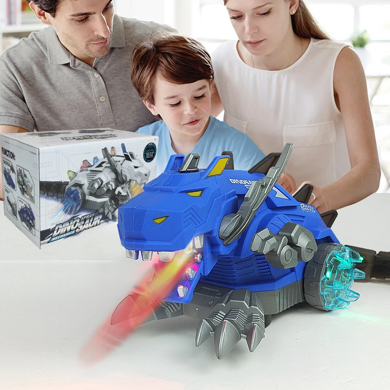 New Multifunction Electric universal walking Dinosaur Toy Spray Mechanical Dinosaur Pterosaurs Model For Kids Toys Gift