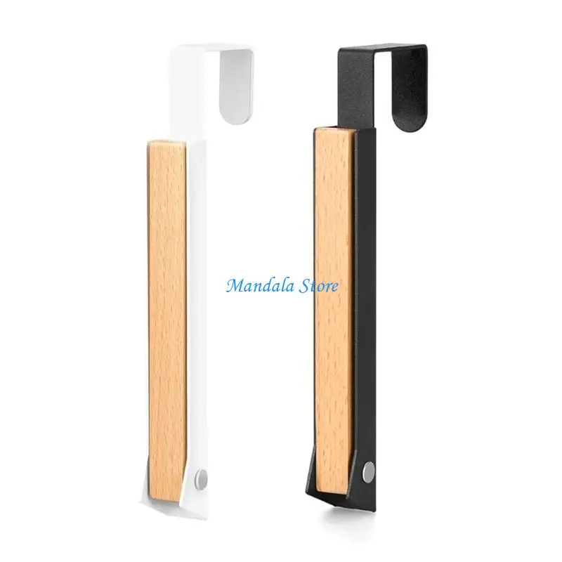 U2JC Heavy Duty Rustproof Door Mounted Hook Foldable Storage Solution 6 Slot For Hanging Clothes Accessories