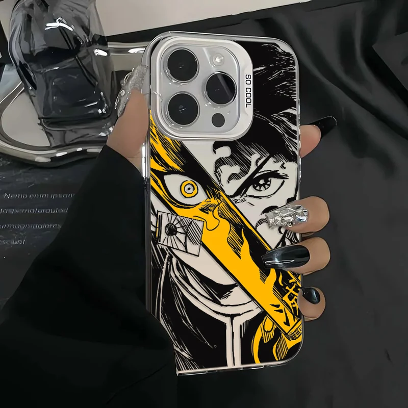 Anime Cute Demon Slayer Case for Xiaomi Redmi A1 13C 9C 9T Note 7 8 9 9S 10 11 12 13 Pro K60 Ultra 4G 5G Matte Shockproof Back