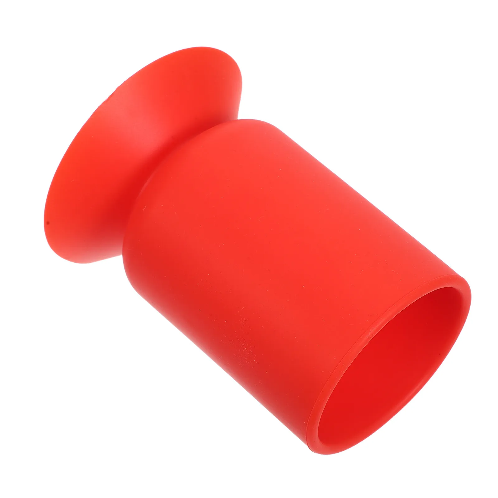 Silicone Suction Cup Pen Holder Red Stable Brush Container Makeup Organizer Desktop Stationary Storage Jar