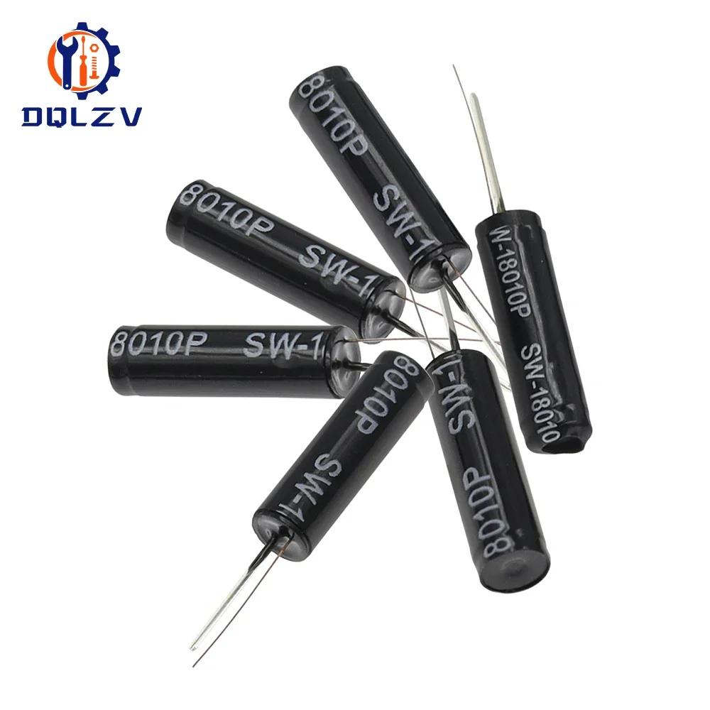 SW-18010P 12V Black Highly Vibration Switch Ball Tilt Double bead Angle Spring Sensor SW18010