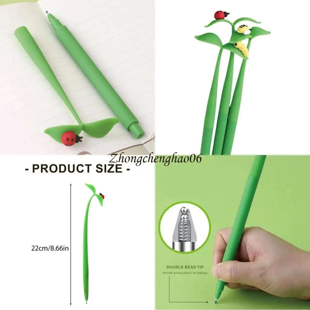 

3 Pcs Cartoon Insect Gel Pen Neutral Pen 0.5mm Journaling Pen Gift Pen 601F
