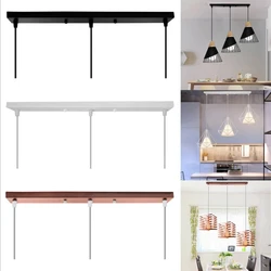 3 fori lampada da soffitto fai da te Base piastra a baldacchino lampadari raccordi per luci ciondolo dritto rettangolare accessori per l'illuminazione a sospensione