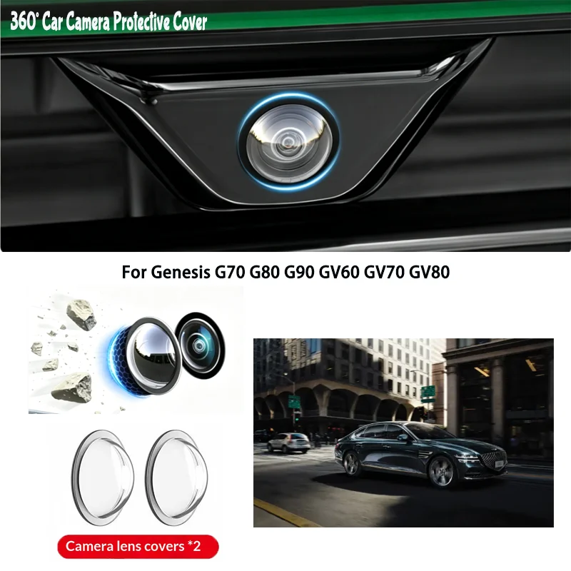 

Car camera protective cover lens cover For Genesis G70 G80 G90 GV60 GV70 GV80