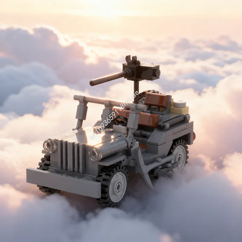 

144pcs MOC Forded GPW Jeepped City Champions Model Building Blocks Construction Christmas Gifts Toys Education Brick Kids