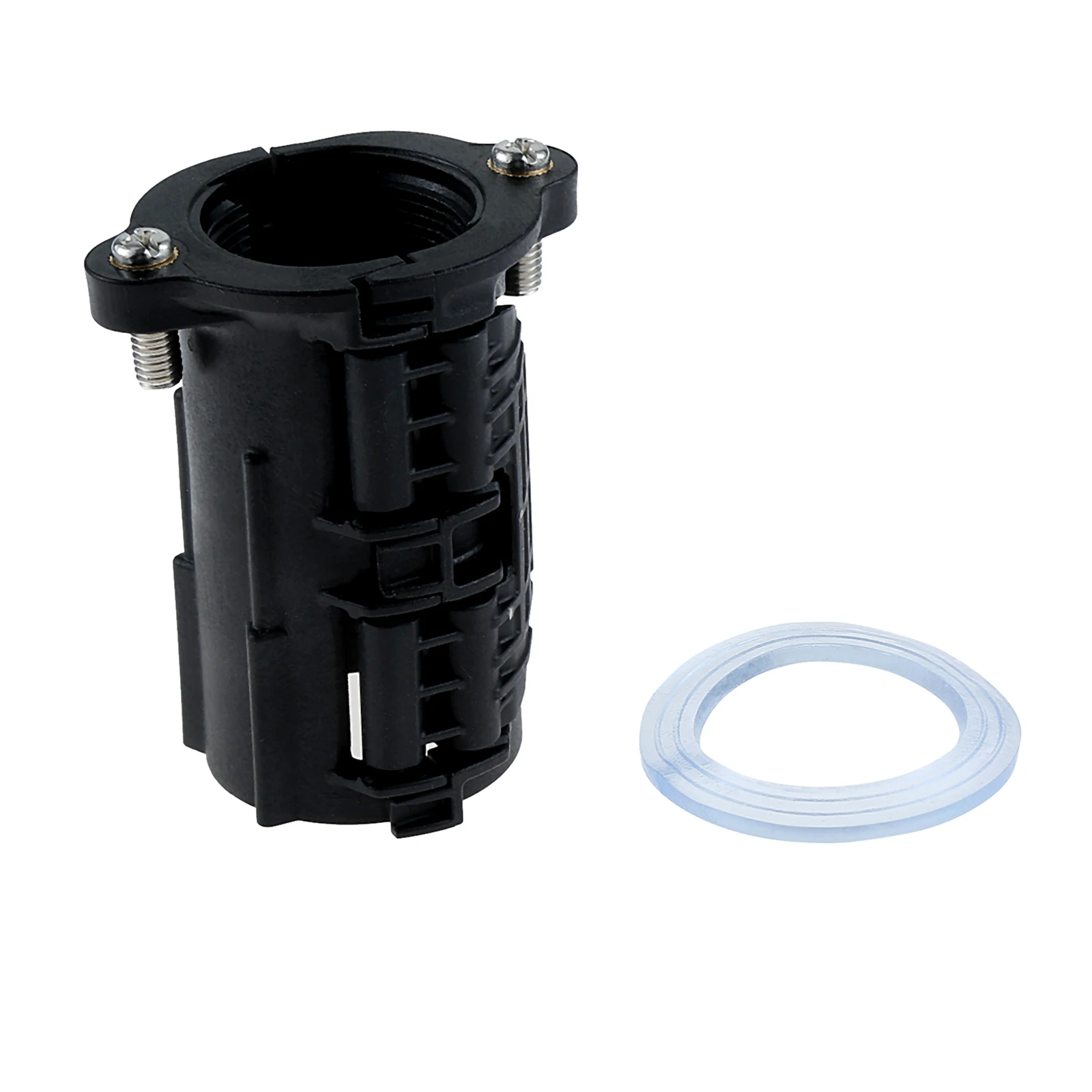 ABS dasar tetap keran wastafel dapur, alas wastafel, aksesori mur kaki tetap, alat perbaikan pemasangan cepat untuk pipa 32mm