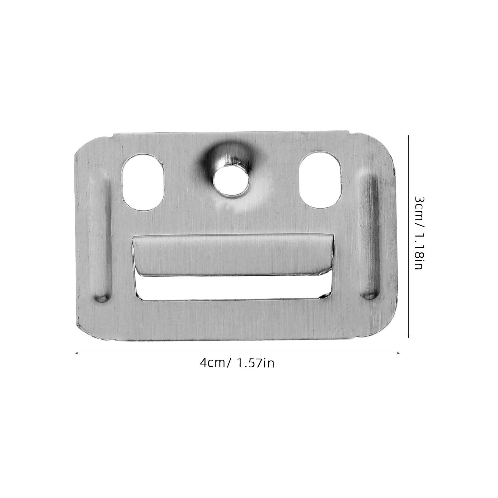 100 Stück Bambusfaserplatte, Möbelklemmenschnalle für integrierte Wandpaneel-Hardware-Zubehör, Babyklammern aus Edelstahl