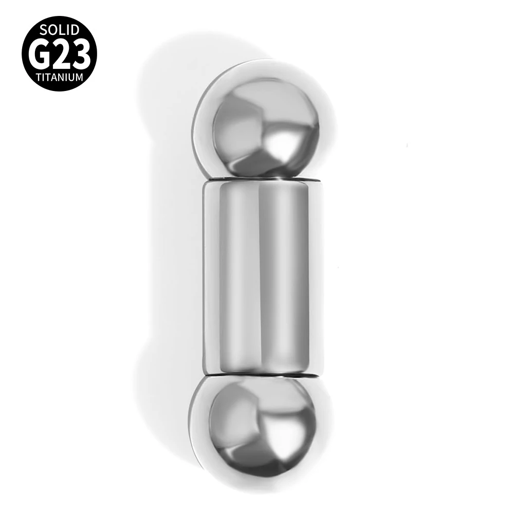 

1pc G23 Titanium Internally Threaded 6mm/8mm/10mm Ball Straight Barbell Nipple Ring 8G 6G 4G 2G 0G 00G Tongue Piercing Bridge Pi