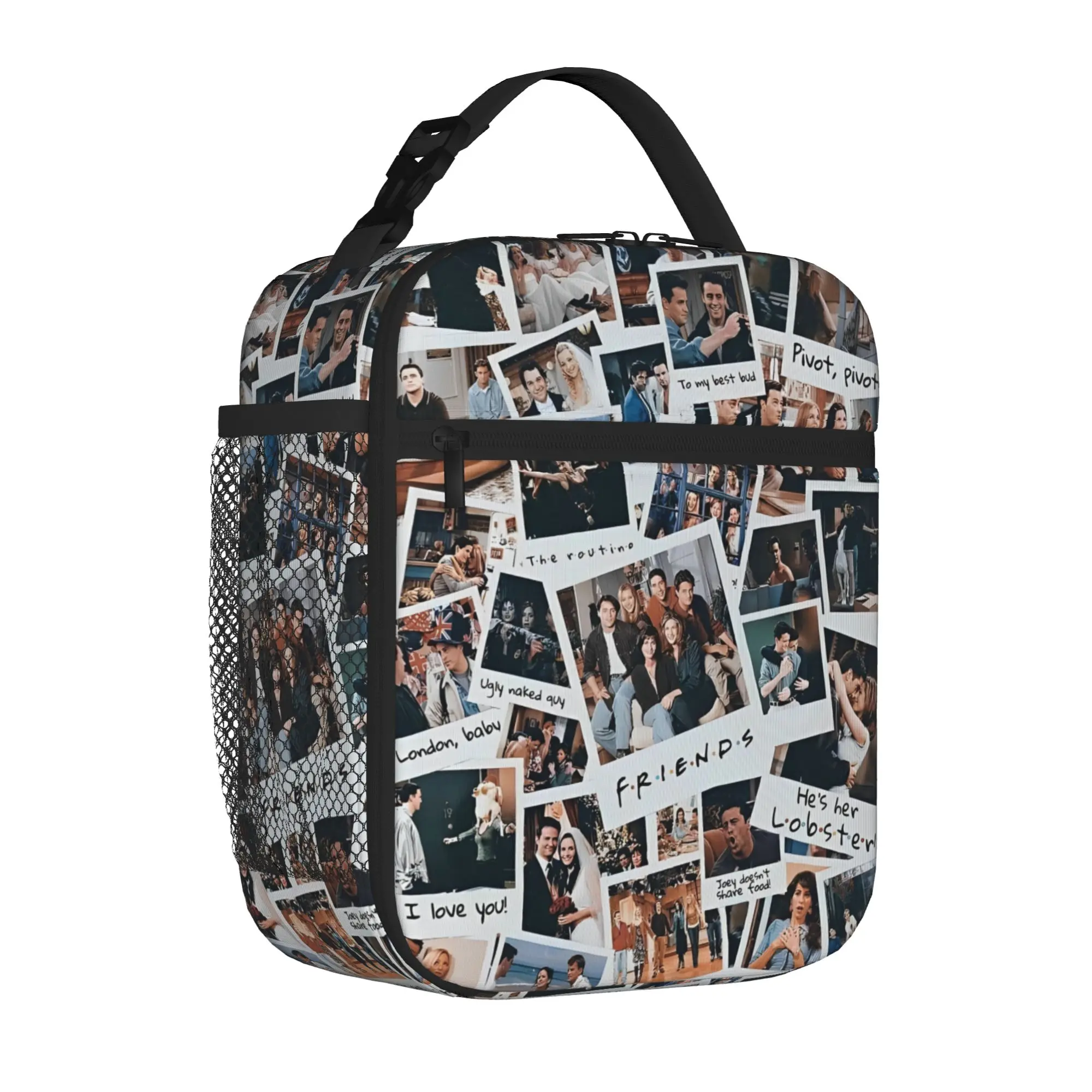 Insulated Lunch Tote Bag Friends The TV Series Trendy American tv Show Rachel Cooler Thermal Lunch Storage Food Box Lightweight