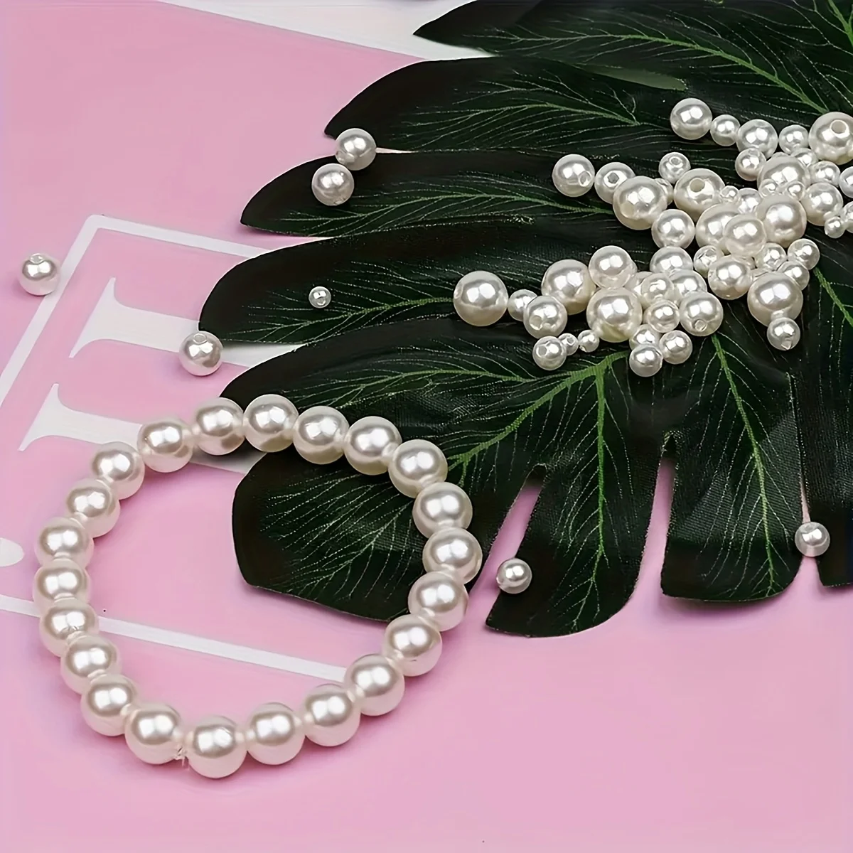 1388개 4/6/8/10mm 검정, 흰색, 파란색 보라색 12칸 DIY 비즈 팔찌 목걸이 둥근 색깔 구슬, 공예 구슬, 둥근 모양