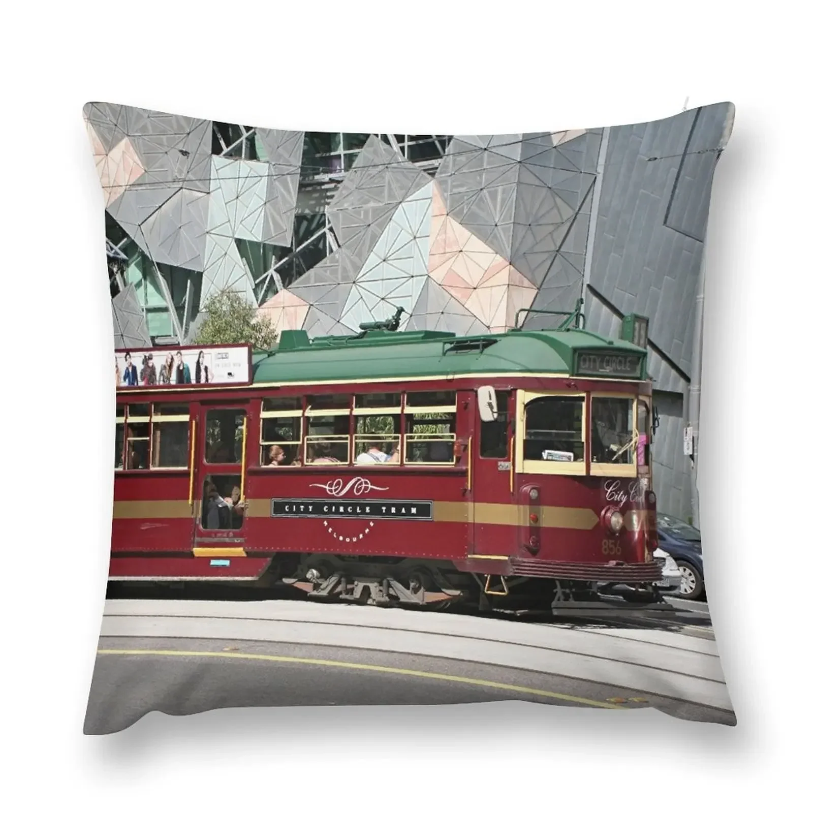 Melbourne city tram, Victoria, Australia 3 Throw Pillow Throw Pillow Covers Luxury Pillow Cover luxury decor