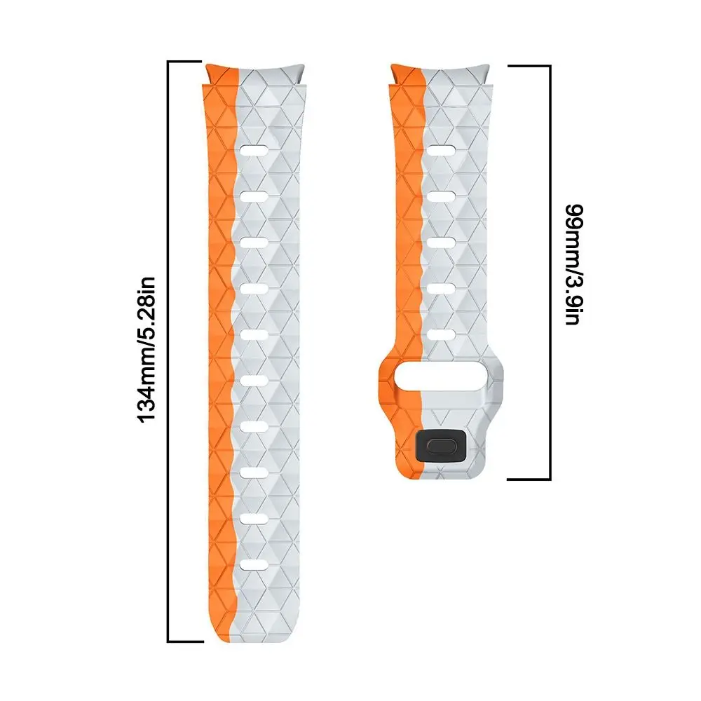 삼성 갤럭시 워치 실리콘 교체 시계 스트랩, 통기성 손목 밴드, 축구 모양 소프트, 6, 5, 4