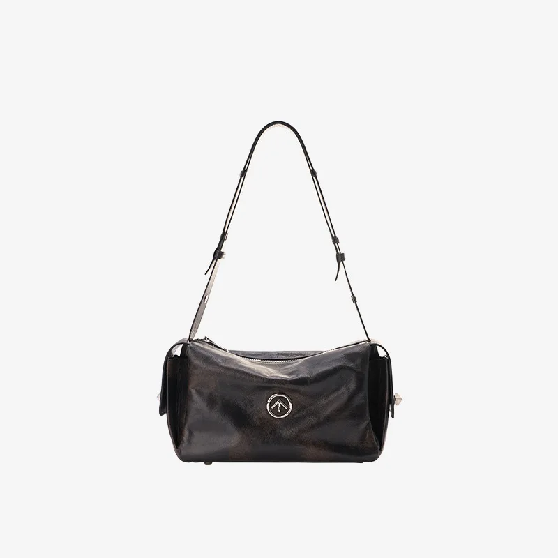 GROTTO 2025 New Toast Bag Single Shoulder Crossbody Small Soft Bag Lightweight Wide Shoulder Strap Soft Bag Texture