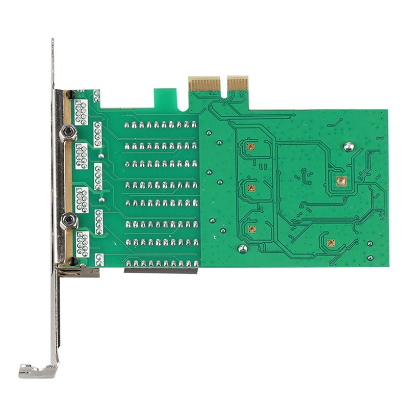 1Set Green PCB Pcie Gigabit Network Card High-Speed Network Card 4 Port Ethernet Network Card