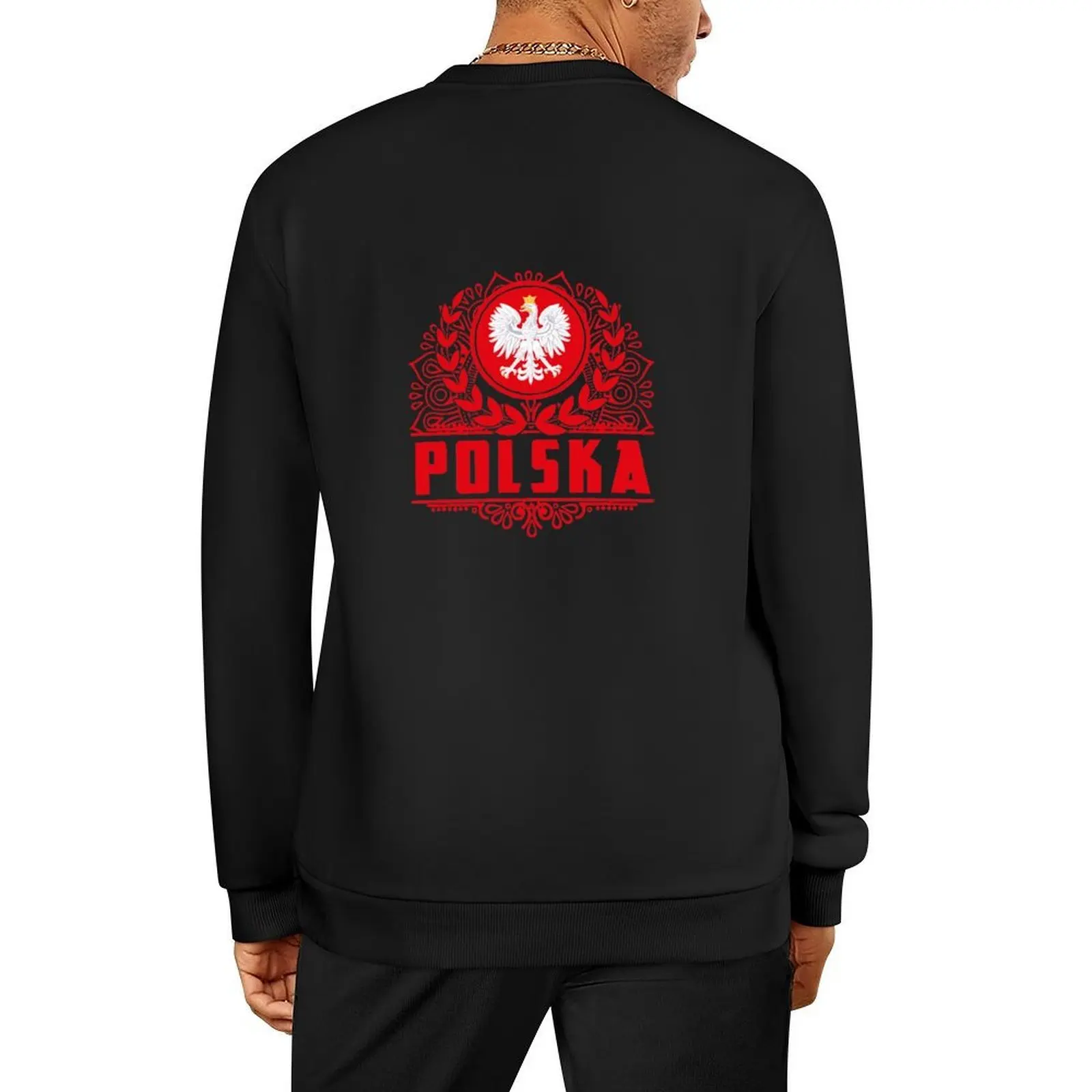 

Polska Poland Mandala Pullover autumn autumn jacket men korean clothes japanese style men sweatshirt