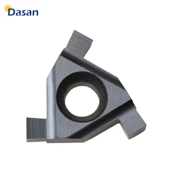 10PCS 16ER /IL 0.8 1.0 1.2 1.4 1.5 1.6 1.8 2.0mm Carbide inserts Cutting Tools Slot blade for Grooving Threading Holder Tools