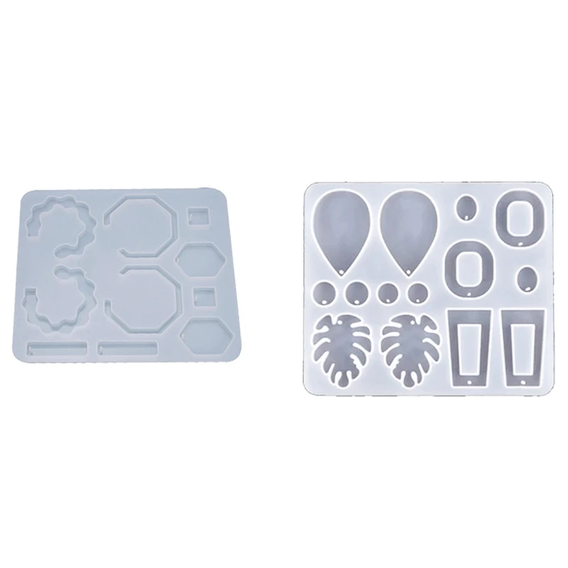 DIY Earring Resin Mold, Handmade Dangling Earring Silicone Mold, UV Epoxy Mold, Used For Jewelry Making Tools