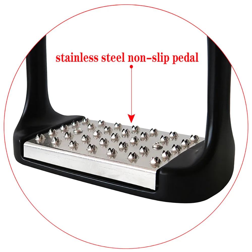 Attrezzatura per cavalli Alluminio con verniciatura Sella per equitazione Staffa Sicurezza Protezione per la guida Sella Ginocchio Caviglia Dolore antistress