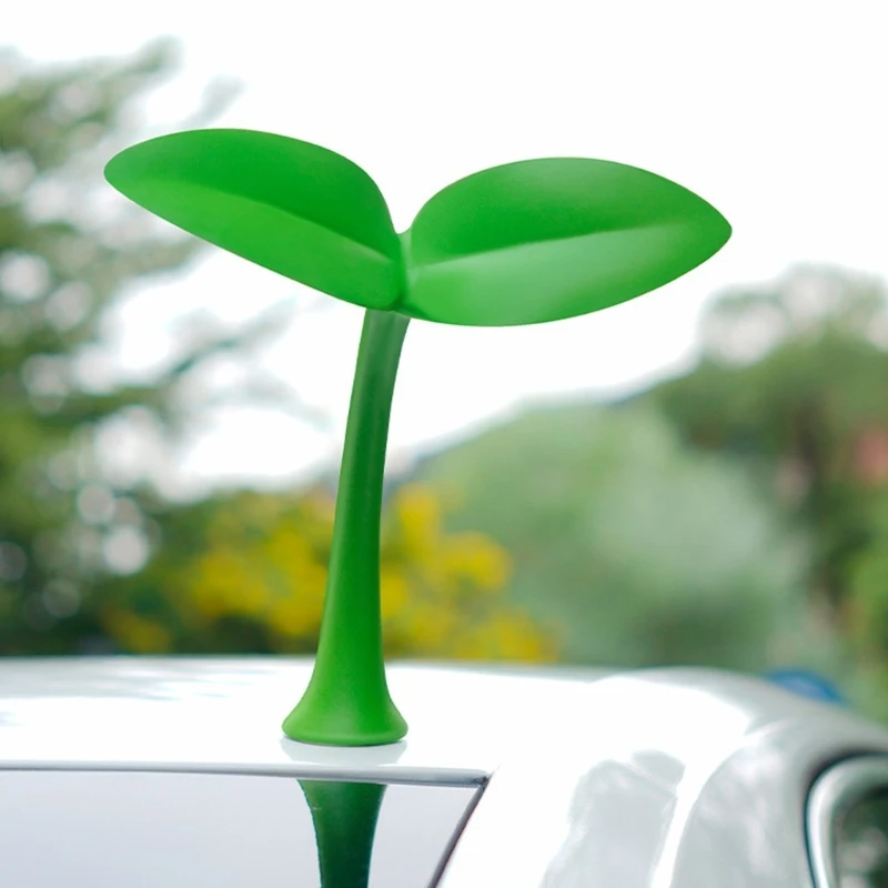 

Car Ornaments 3D Car Roof Decoration Stickers Bean Sprout Seedlings Flower Bud Tentacle Ornament Exterior Decorative Accessories