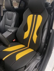 1 Pc Car Front Seat Cover Sport Cushion Mesh Leather Decor Covers For Ferrari Porsche Mercedes Benz BMW Ford Mustang Lotus