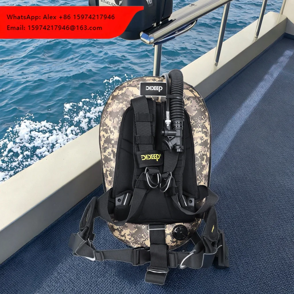 DIDEEP Dropshipping Diving Donut Wing BCD BCD-V Double+Support Single Tank Black/Green/Camouflage High Quality Nylon Diving