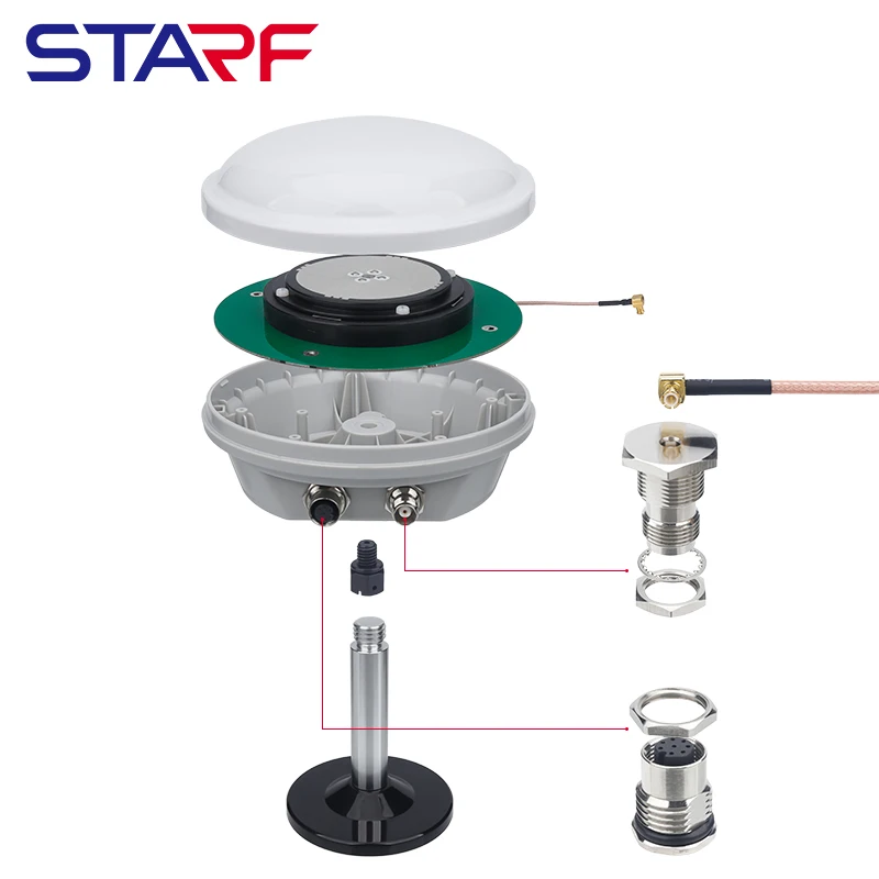 RTK GNSS 케이스 안테나 농업용 차량 IP67 TNC 인터페이스 GNSS 안테나용 네비게이션 하우징