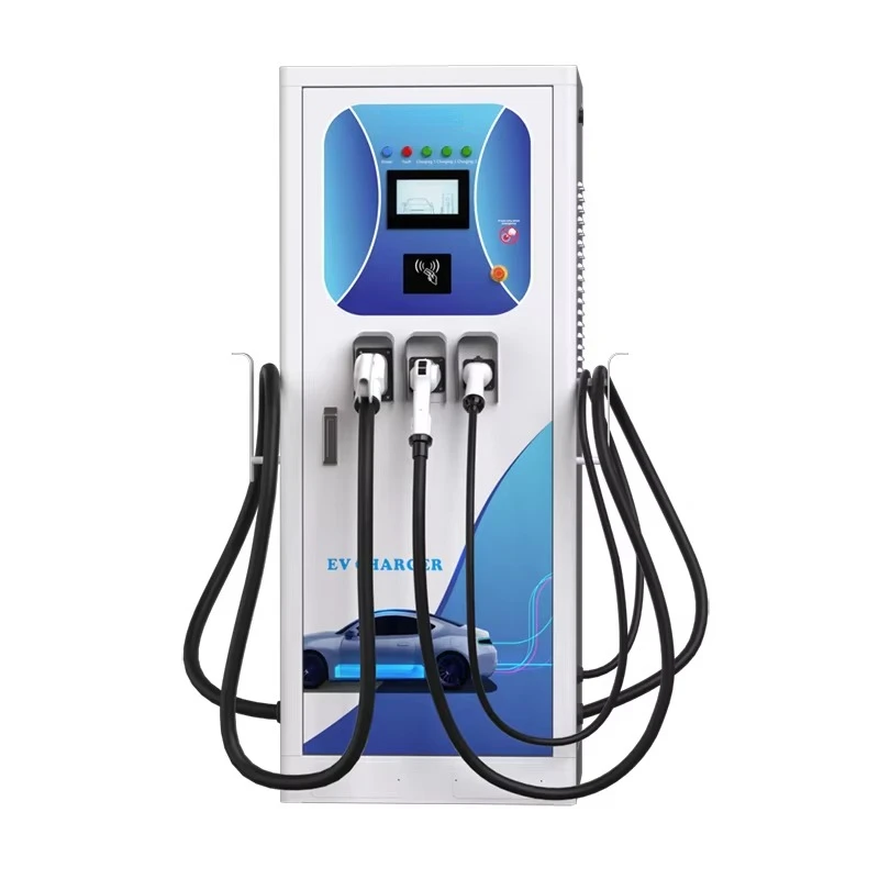 BLUESKY 142kw CCS CHAdeMO EV DC AC Integrated 3 Connector Charging Pile Electric Vehicle Car Charger
