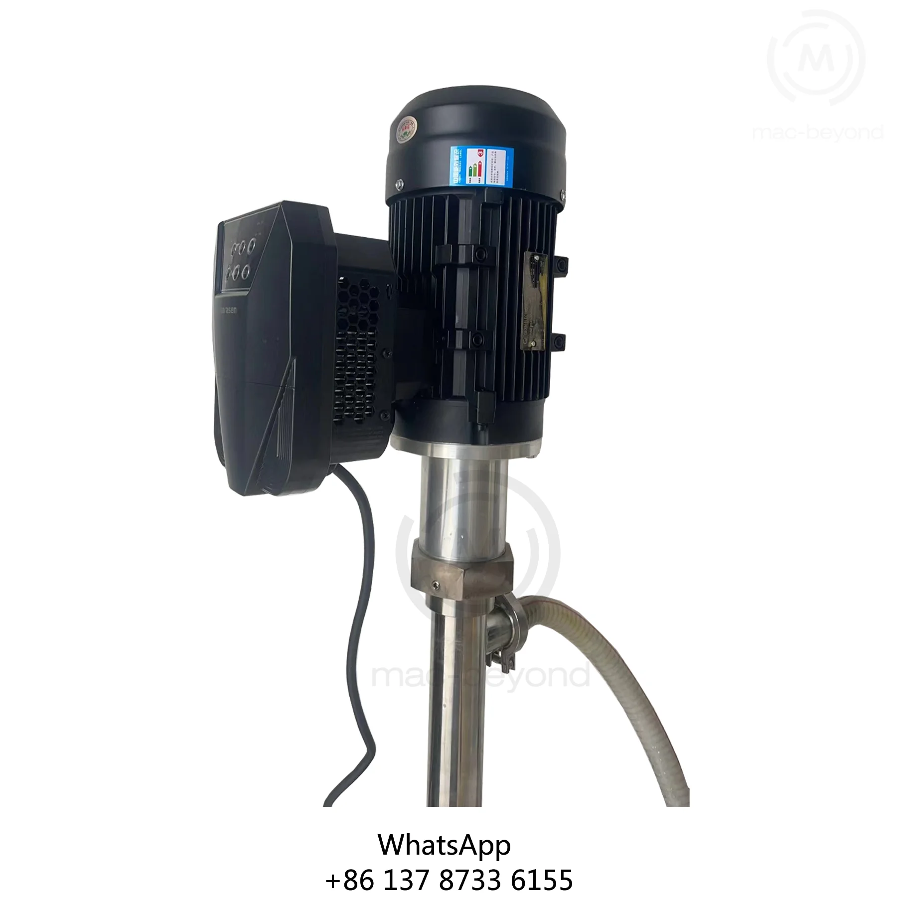 Screw Drum Pump With VFD Motor Electric Screw Pump Adjustable Speed Bucket Pump
