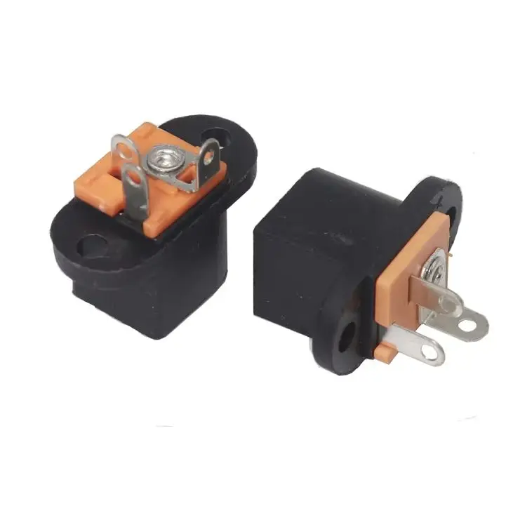 【20-5PCS】DC-016 Female Jack DC Power Connector With Ear  3Pin DIP Needle DIY Electronic Charging Socket Plug Adapter
