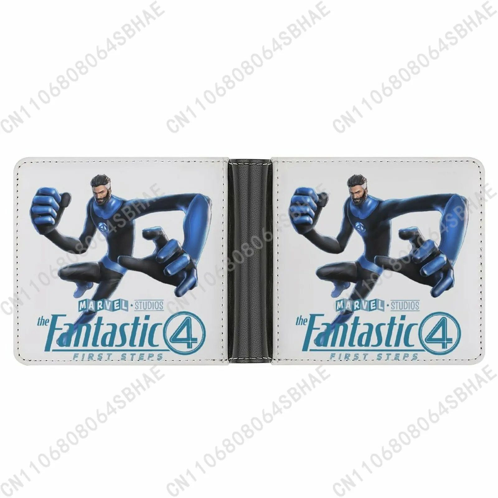 

Marvel Mister Fantastic Trendy Leather Wallet Teenage Male Woman Slim Credit Card Holder Small Purse Daily Use Cosplay