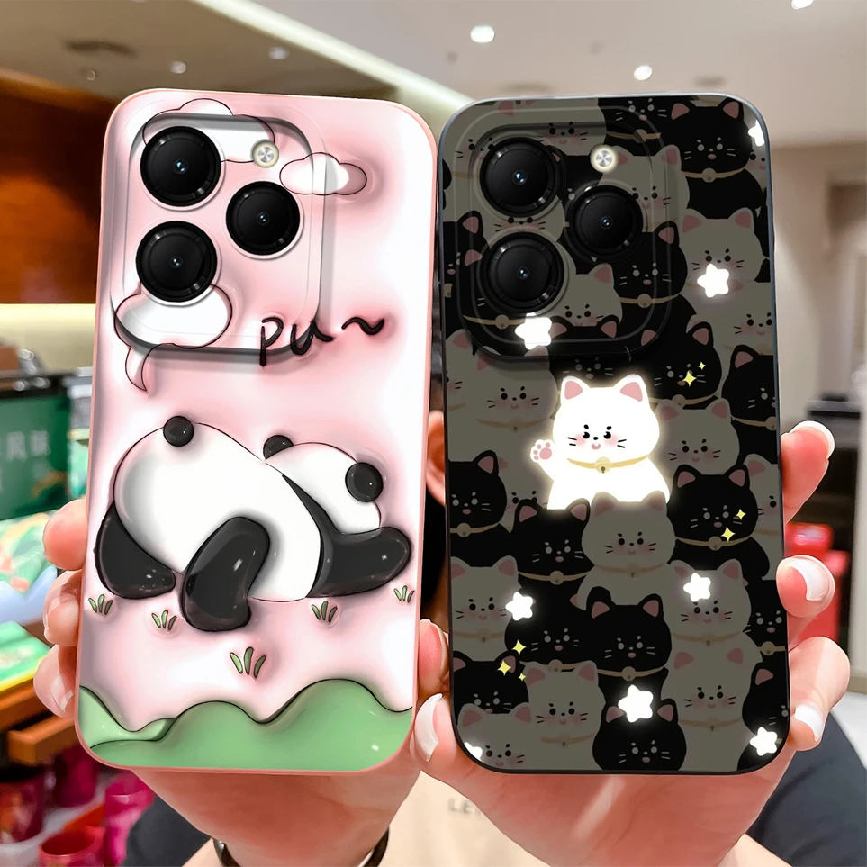 Pretty Phone Case For Infinix Hot 40 40Pro 40i Love Heart Funda Silicone Durable Soft Back Cover For Hot40i Hot40 Pro Coque Capa